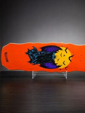 Welcome Skateboards x Batman Cloud Deck 10.0 – Orange / Black – Extremely Rare